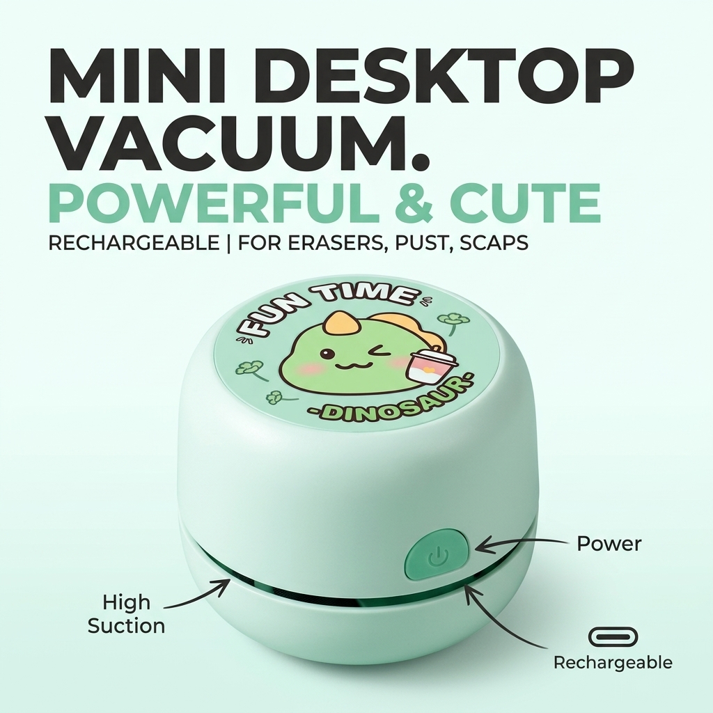 Mini Desktop Vacuum Cleaner For Eraser Dust - Desktop Vacuum Cleaner Mini Rechargeable Cordless