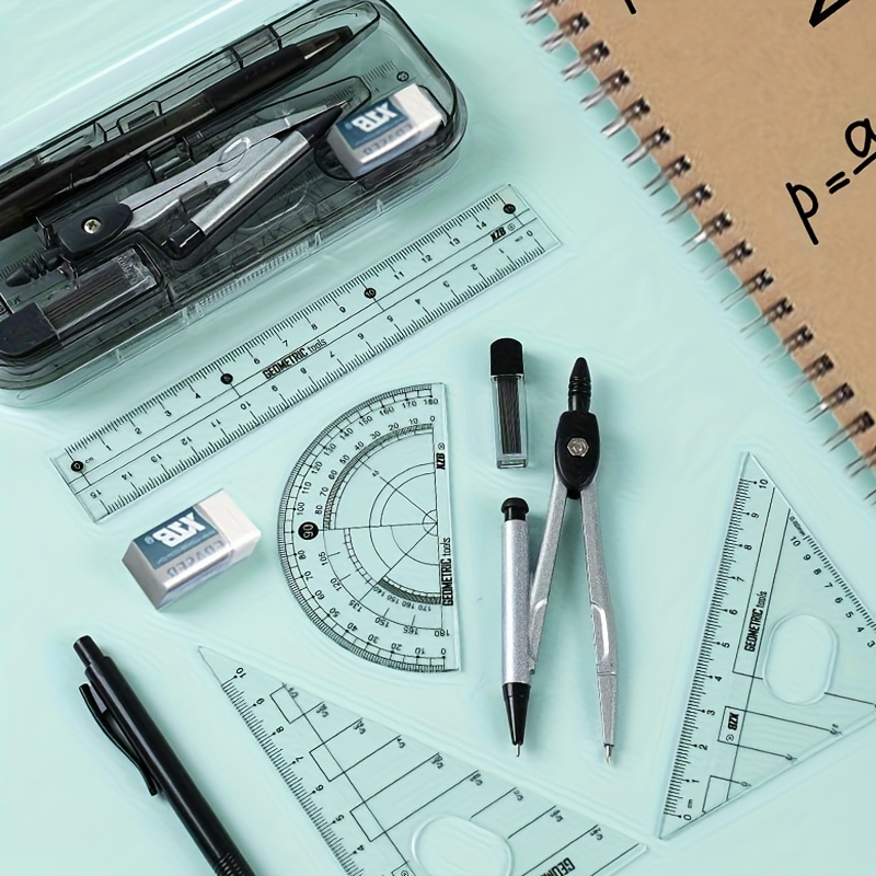 Compass and Ruler Set, Geometr - огляд і ціна Math Geometry Set With Compass