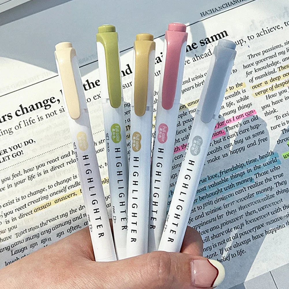 5pcs Pastel Highlighters Color - огляд і ціна Pastel Highlighter Set Double Ended