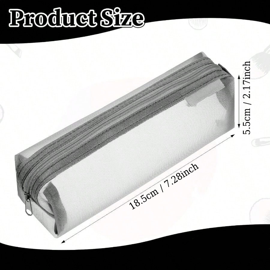 Transparent Mesh Exam Pencil C - огляд і ціна Clear Mesh Pencil Pouch For Exam