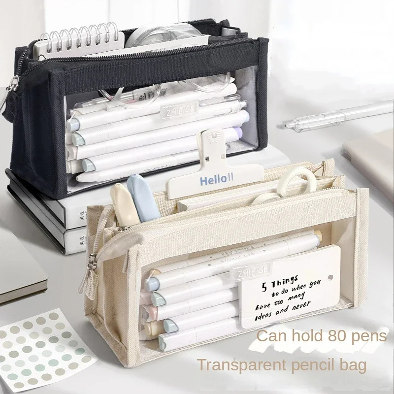 6 Layers Large Capacity Pencil - огляд і ціна Aesthetic Large Pencil Case Pouch