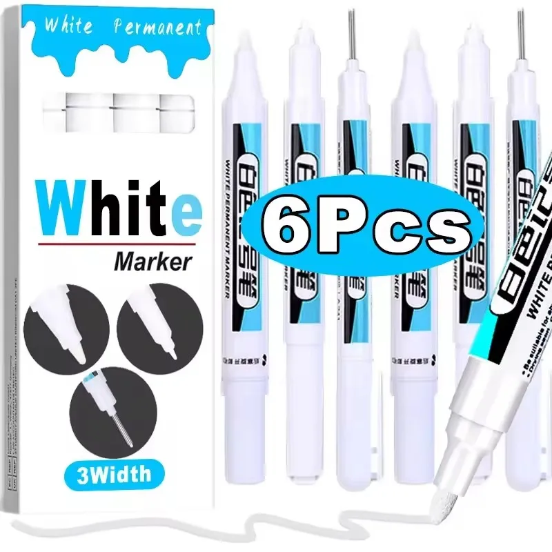 0.7/1.0/2.5MM White Permanent  - огляд і ціна Stationery