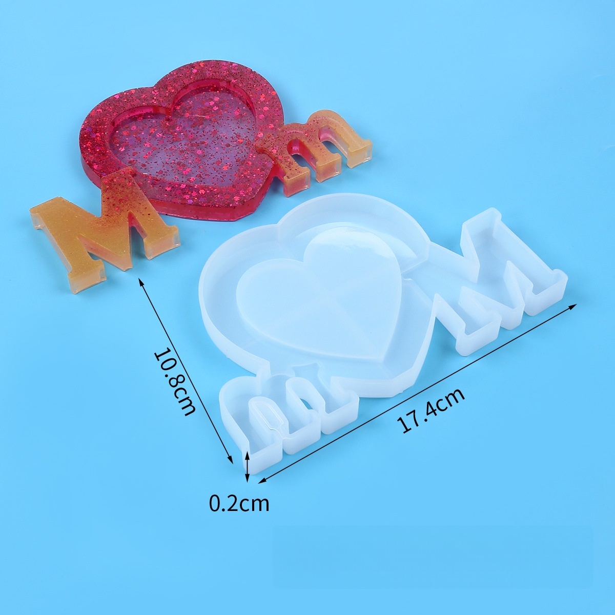 Letter Mm Epoxy Resin Silicone - огляд і ціна Writing Tools