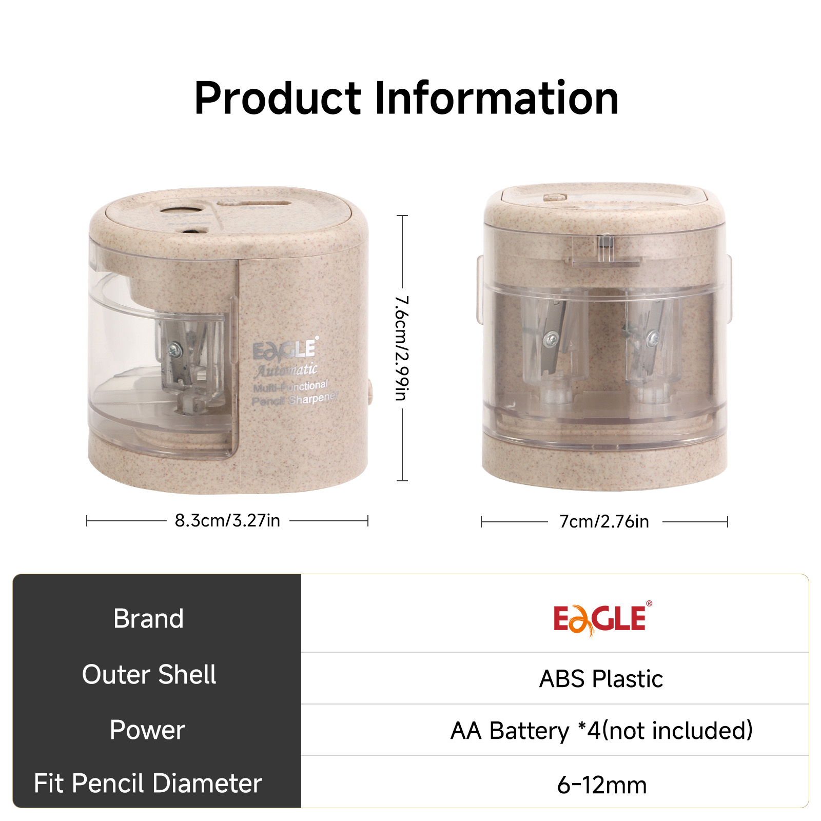 EAGLE Automatic Electric Penci - огляд і ціна Electric Pencil Sharpener Usb