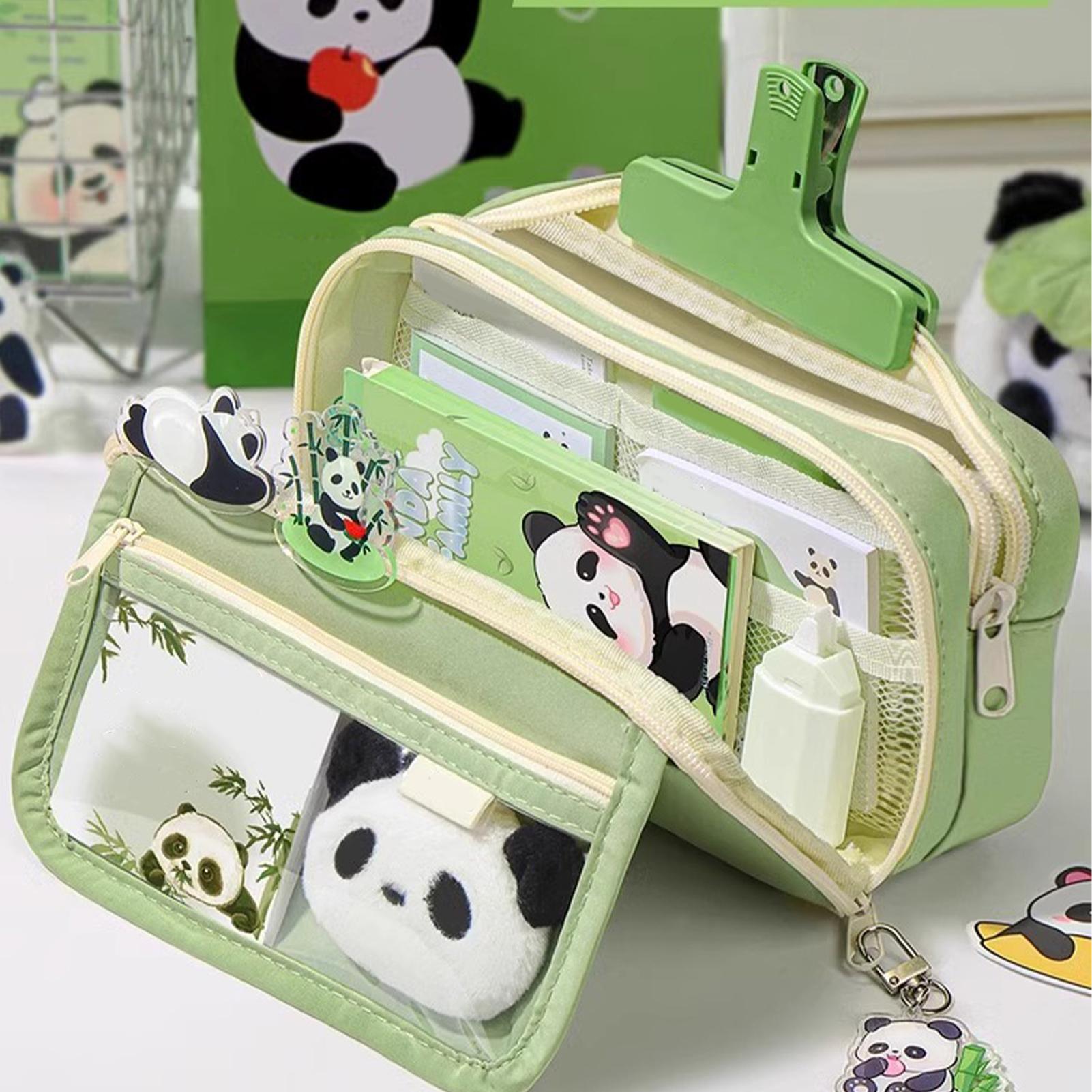 Aesthetic Pencil Case Panda Pe - огляд і ціна Aesthetic Large Pencil Case Pouch