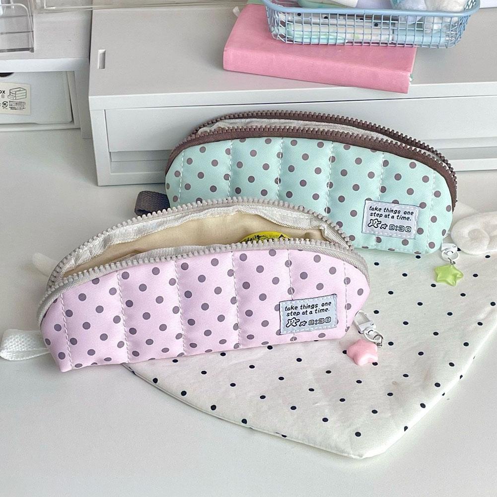 Aesthetic Polka Dot Pencil Cas - огляд і ціна Aesthetic Large Pencil Case Pouch