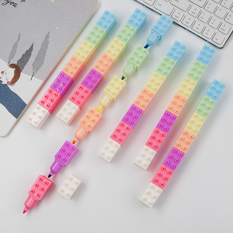 6pcs Pastel Color Body Buildin - огляд і ціна Pastel Highlighter Set Double Ended