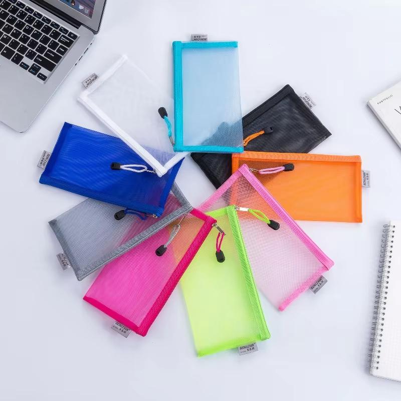 NEW Durable Zipper Mesh Pencil - огляд і ціна Clear Mesh Pencil Pouch For Exam