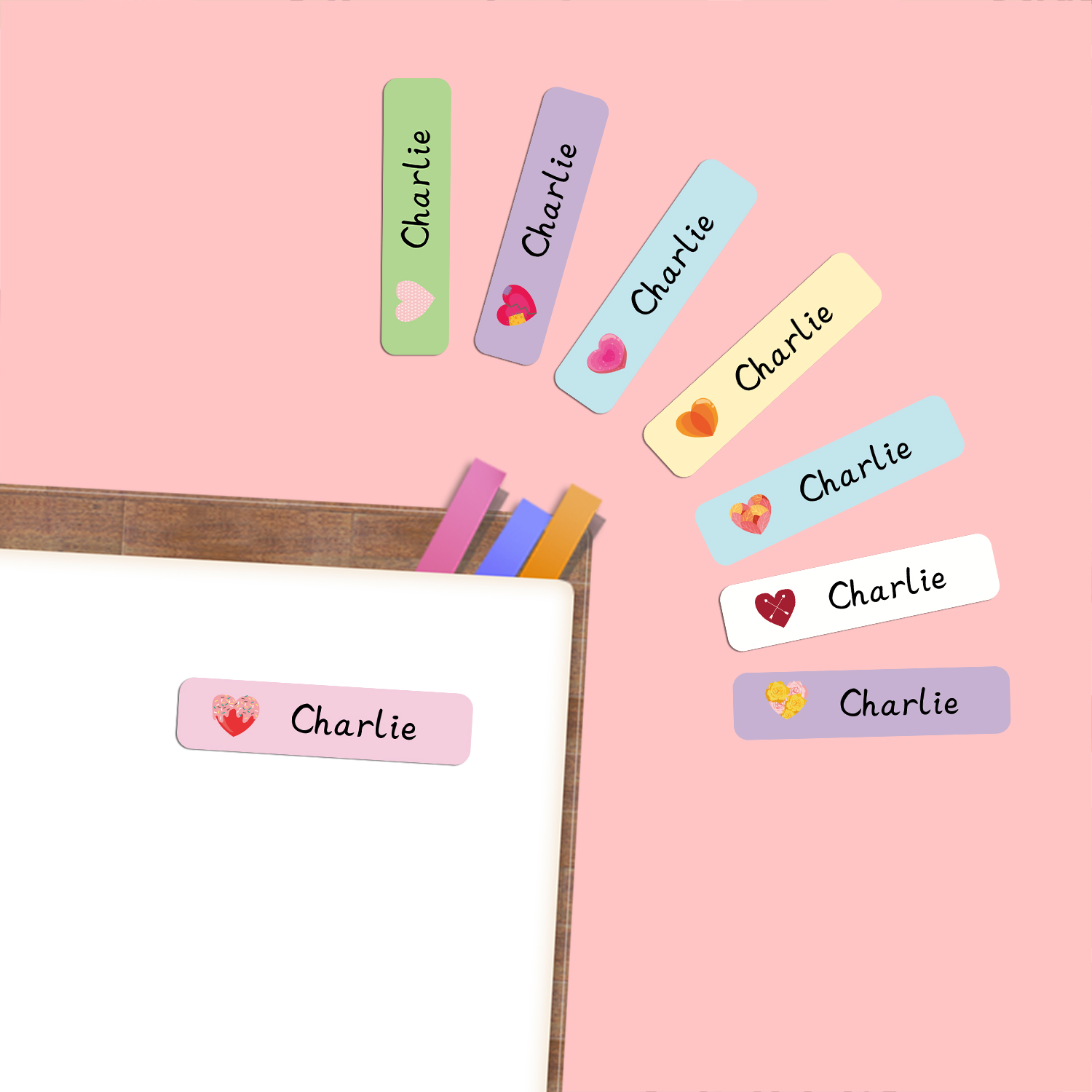 Personalized Heart Shape Name  - огляд і ціна School Supplies