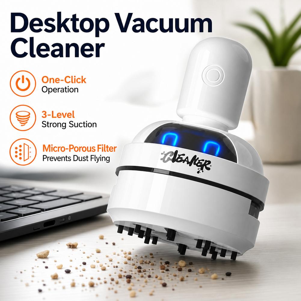 Quiet Desktop Mini Vacuum Clea - огляд і ціна Mini Desktop Vacuum Cleaner For Eraser Dust