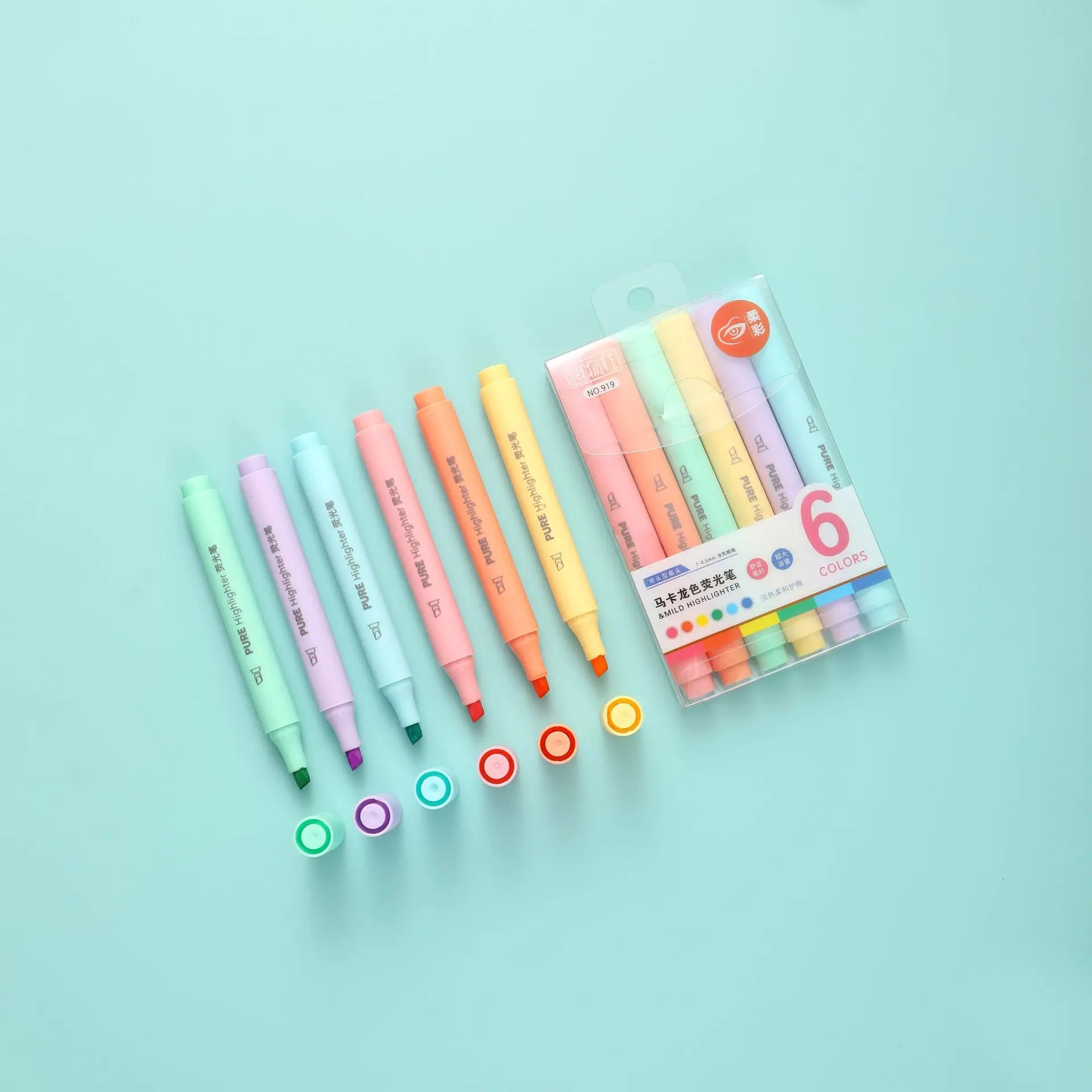 6PCS Pastel Highlighter Pens - - огляд і ціна Pastel Highlighter Set Double Ended