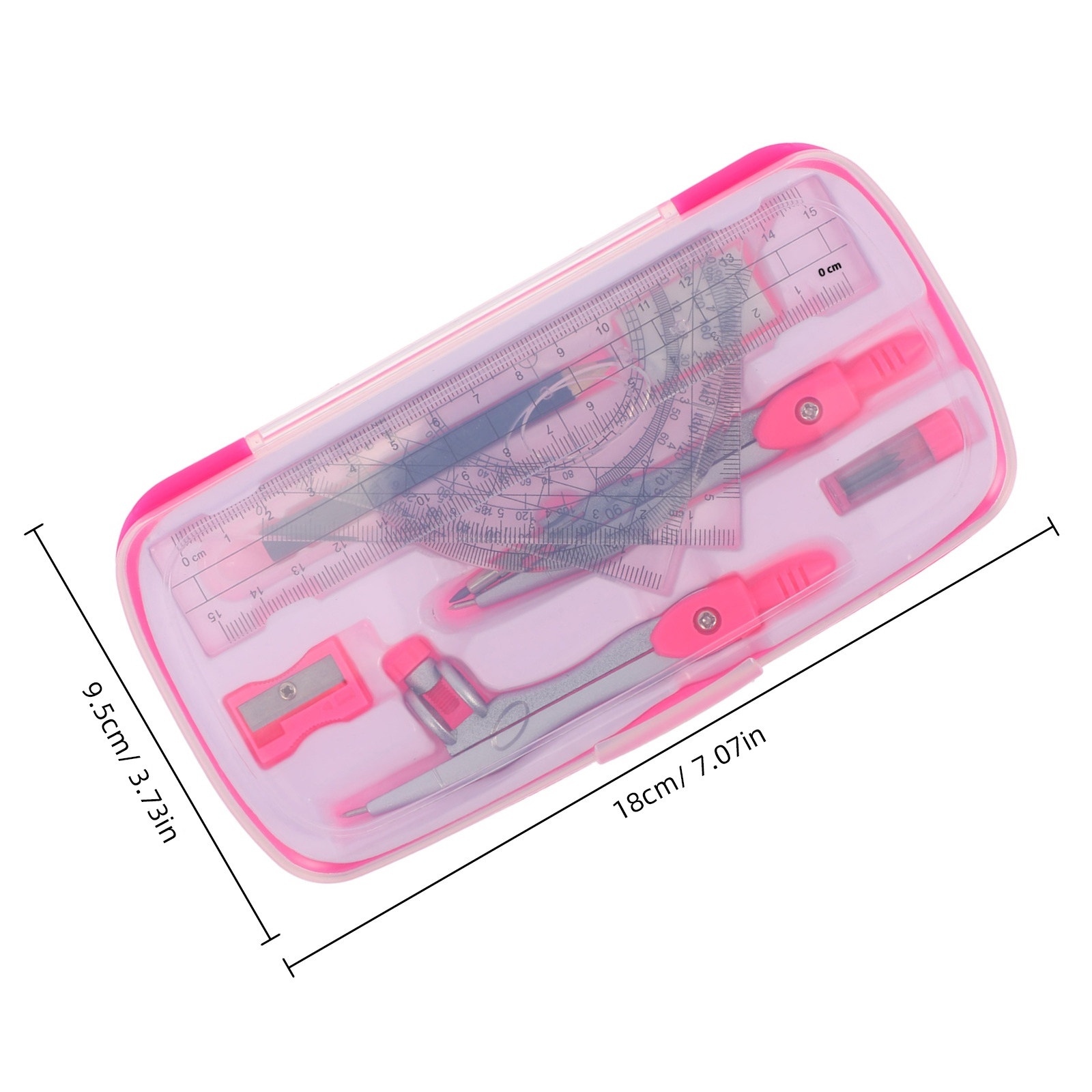 1Set Lightweight Portable Comp - огляд і ціна Math Geometry Set With Compass