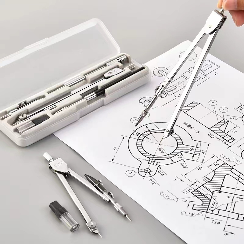Stainless Steel Drafting Set D - огляд і ціна Math Geometry Set With Compass