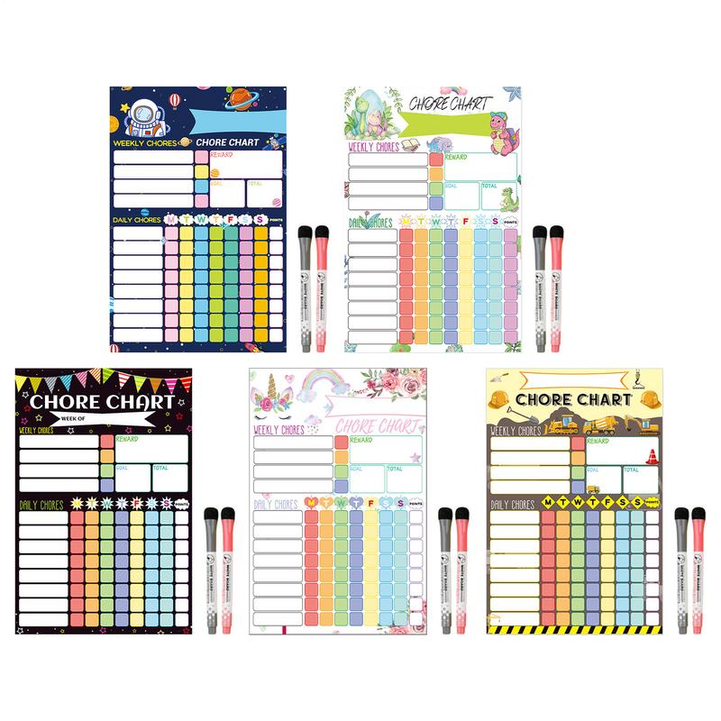 Magnetic Chore Chart Weekly Vi - огляд і ціна Kids Magnetic Reward Chart Board