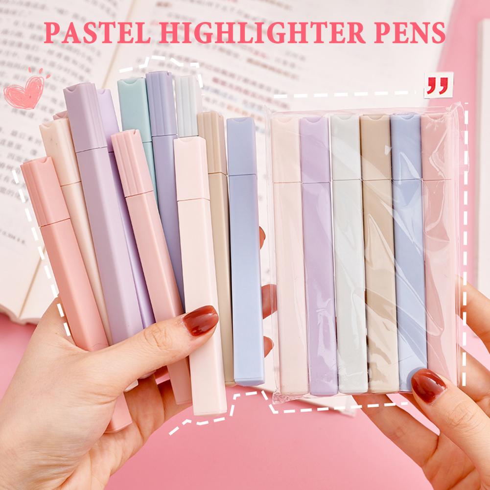 Colorful Highlighters 6pcs Pas - огляд і ціна Pastel Highlighter Set Double Ended