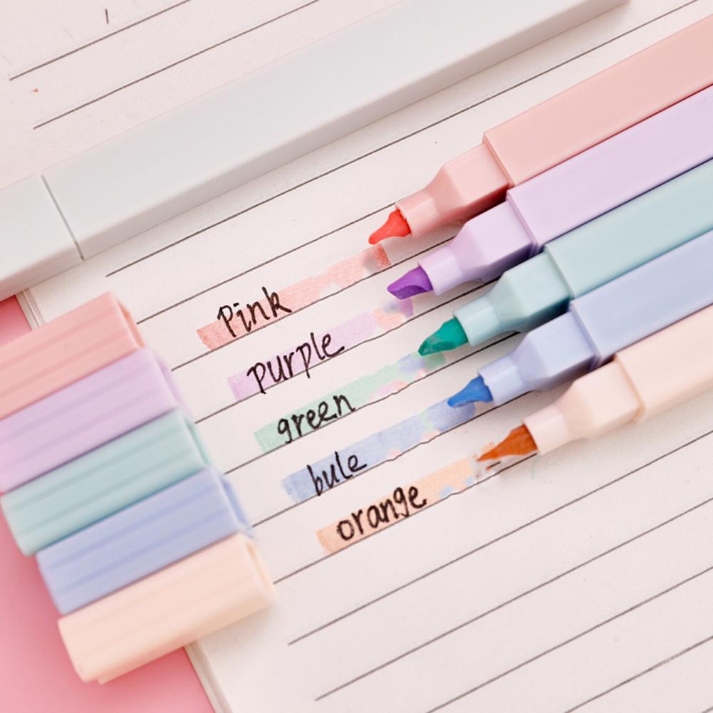 Colorful Highlighters 6pcs Pas - огляд і ціна Pastel Highlighter Set Double Ended
