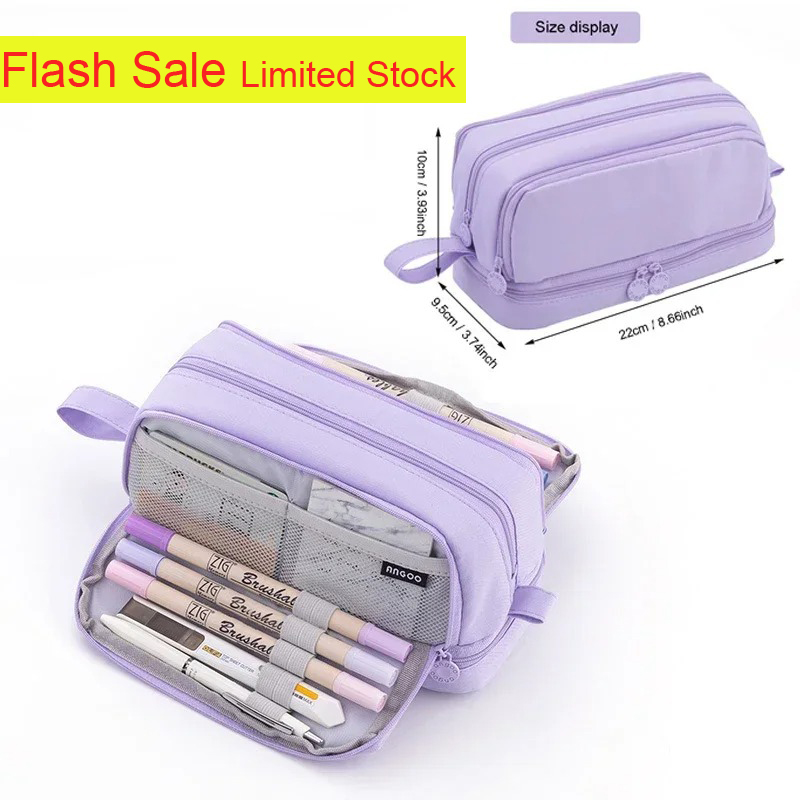 4 Compartments Large Capacity  - огляд і ціна Aesthetic Large Pencil Case Pouch