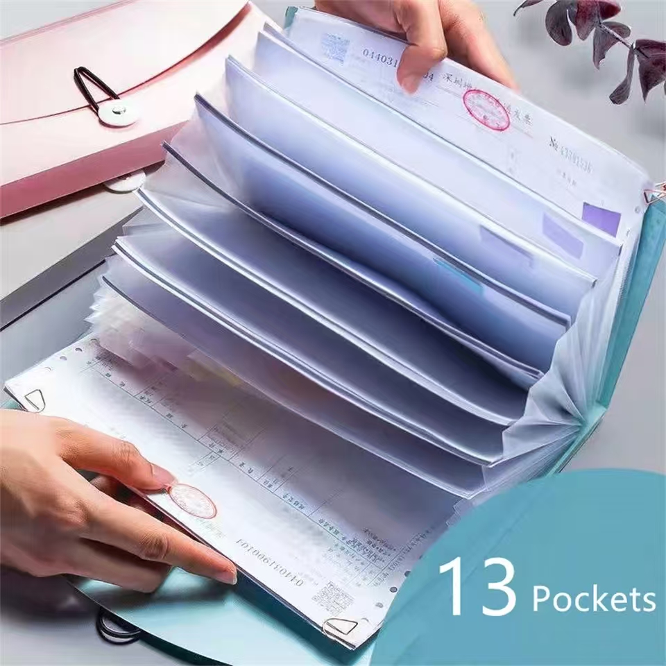 Expanding File Organizer with  - огляд і ціна Expandable Accordion File Folder 13 Pockets